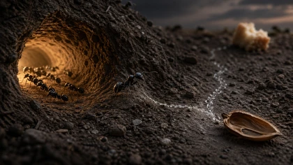 The Drama of the Ant Exiled for Signaling the Wrong Food Source